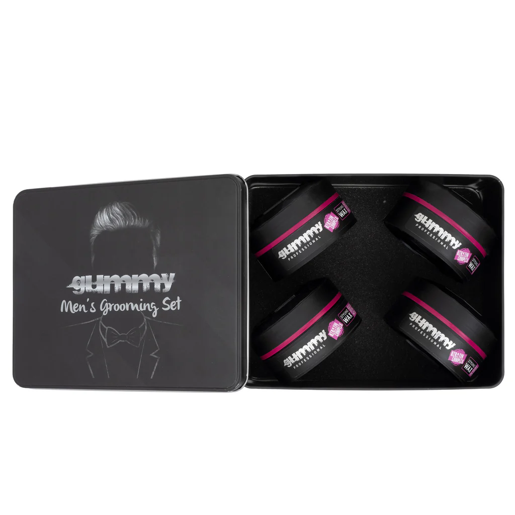 Gummy Professional Grooming Box Styling Wax Gloss Extra Hold 150 ML (x4)
