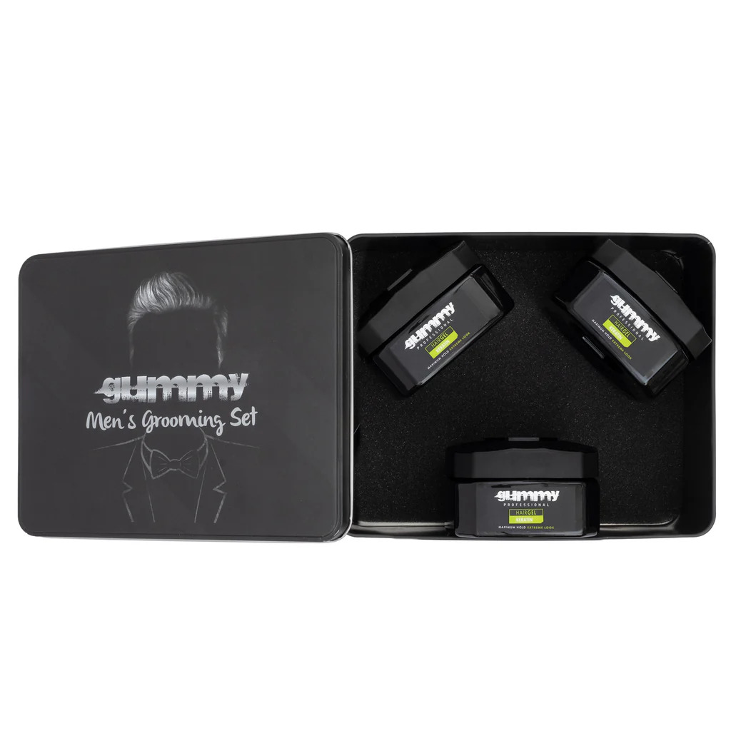 Gummy Professional Grooming Box Hair Gel Keratin 220 ML (x3)