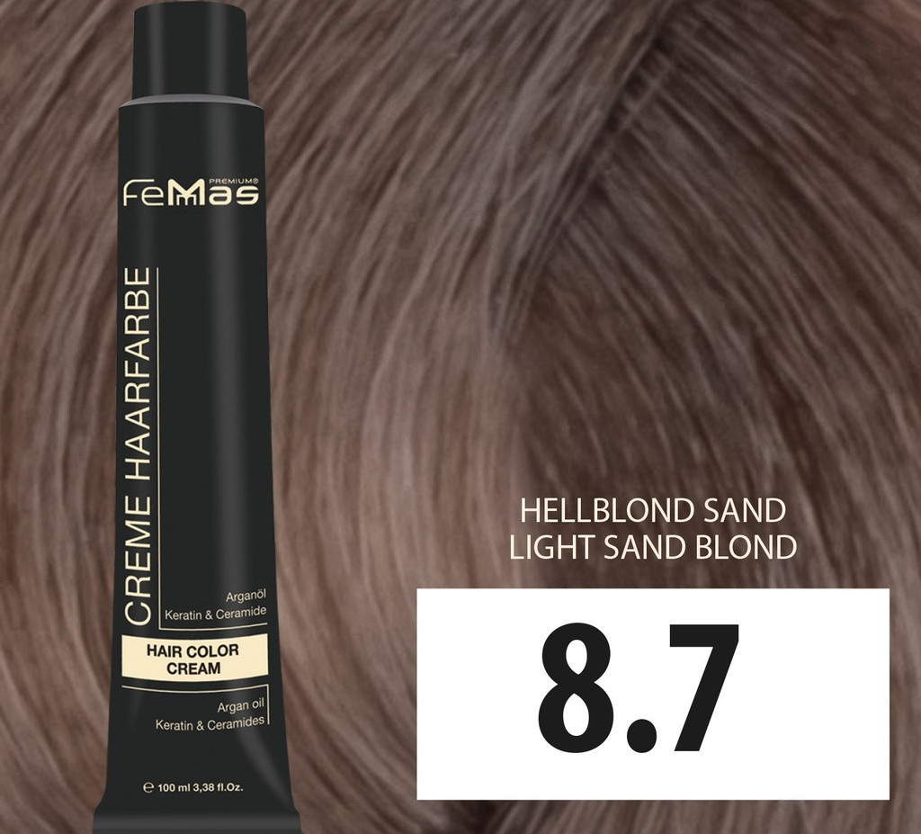 FemMas Haarfarbe Hellblond Sand (8.7) 100ml