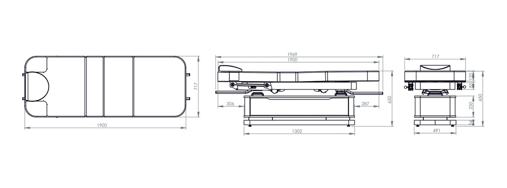 Alpeda=Bella Lg Wma Skin Care, Massage, and Therapy Bed (4 Motors) (p.p.)
