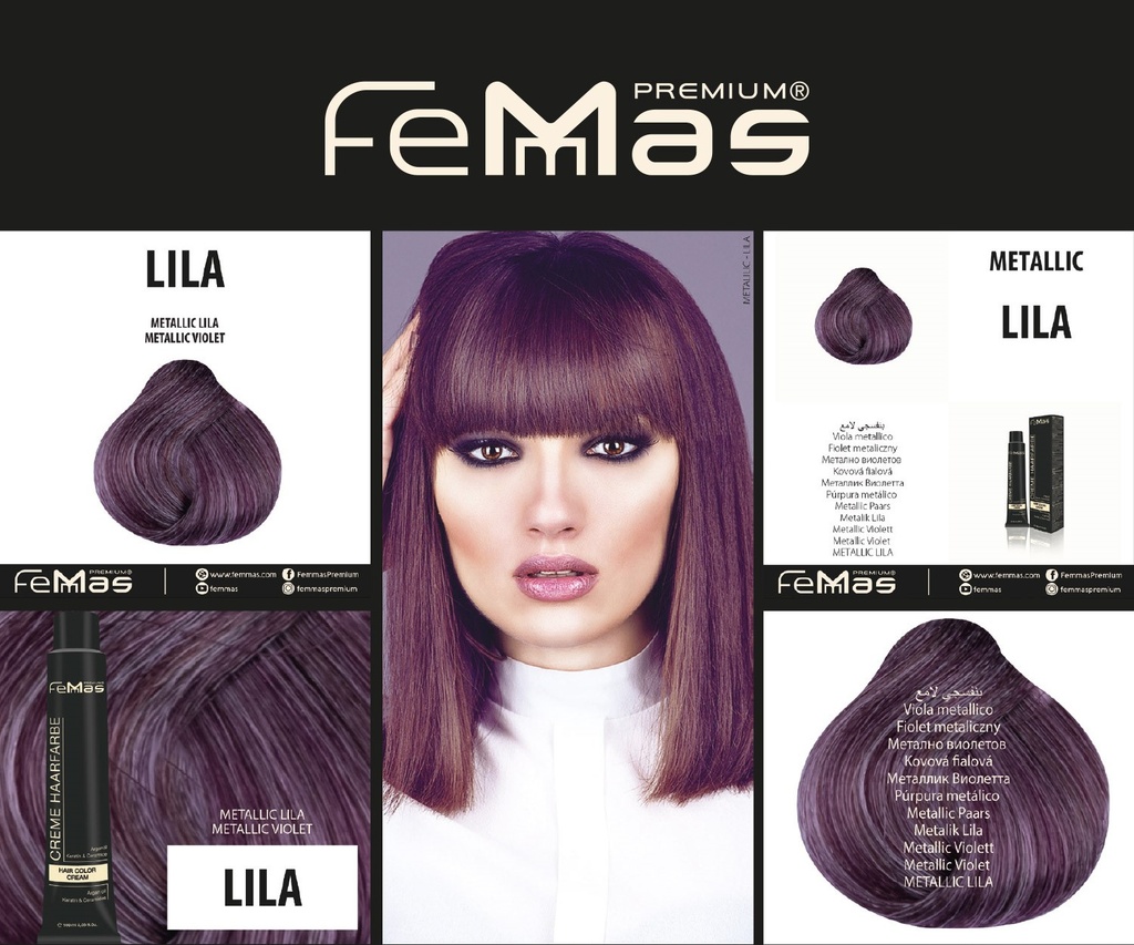 FemMas Haarfarbe Metallıc (Lıla) 100ml