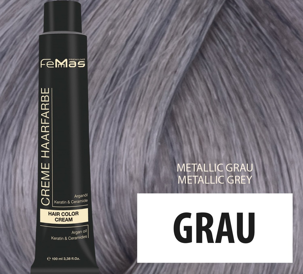 FemMas Haarfarbe Metallıc (Grau) 100ml