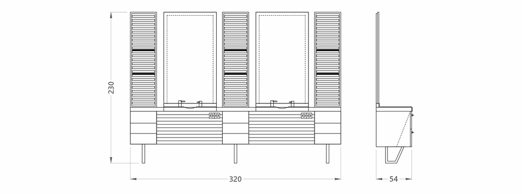 Alpeda Massive Man Herren Bedienungsplätze