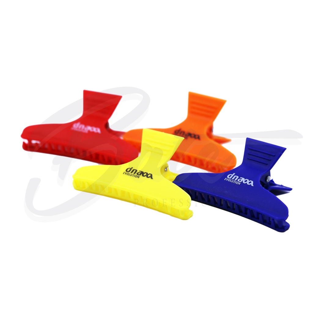 DNA Haarklammern Blau/Rot/Orange/Gelb L 82mm Art:13007