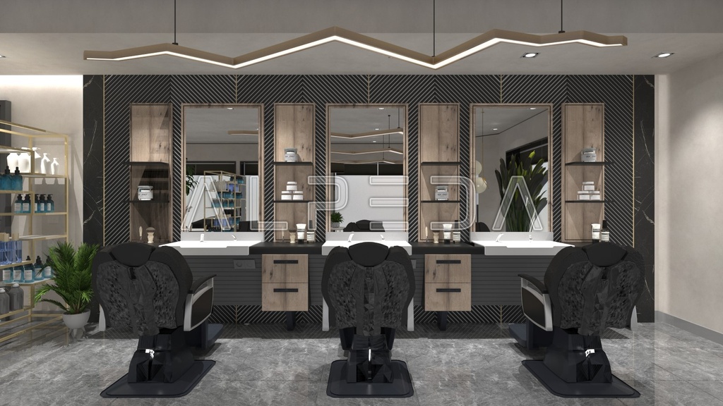 Alpeda Ceramix Barber Herren Bedienungsplätze