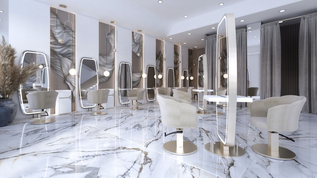 Alpeda Boho Wall Damen Friseur Spiegel