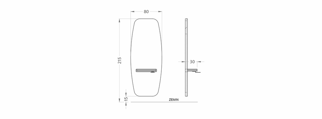 Alpeda Boho Wall Damen Friseur Spiegel
