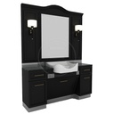 Alpeda-Antique Man Black Barber Station Unit