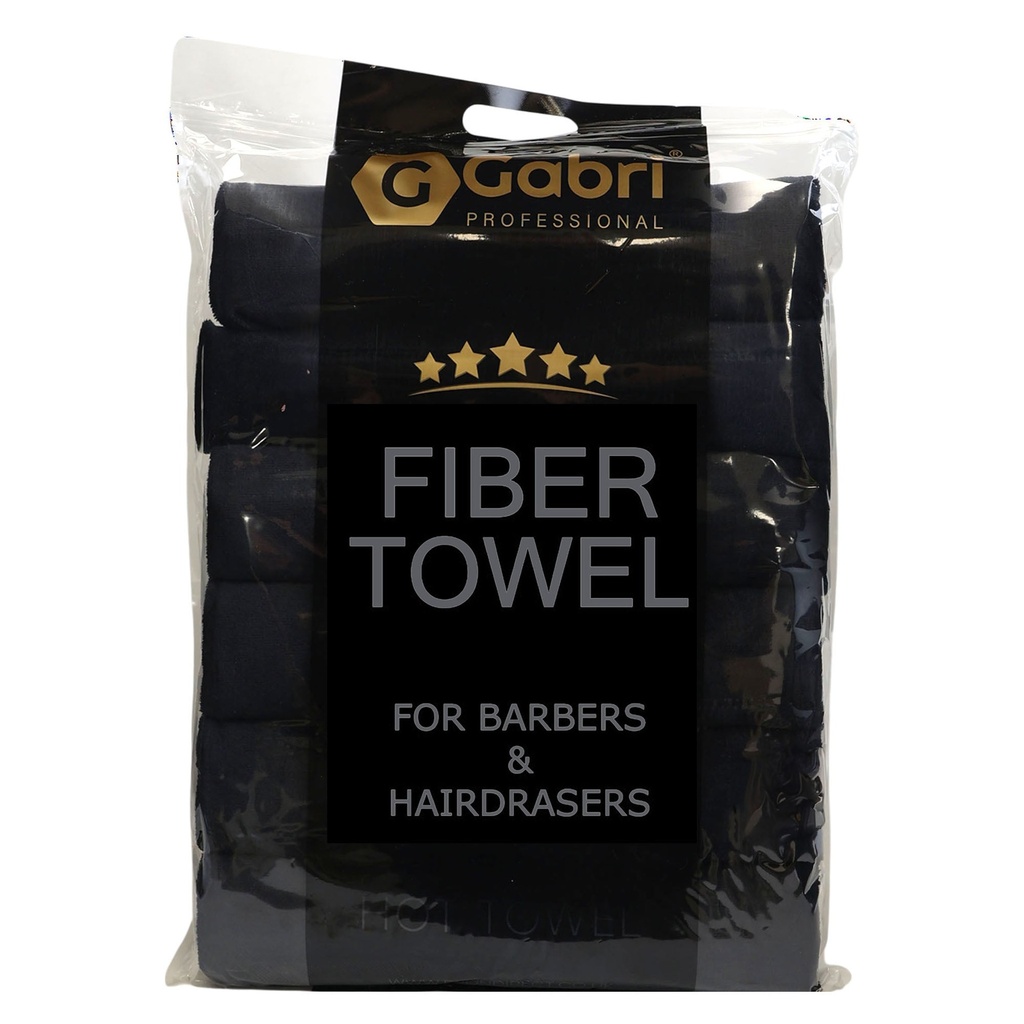 Gabri Handtuch Schwarz 45x90cm 6pcs