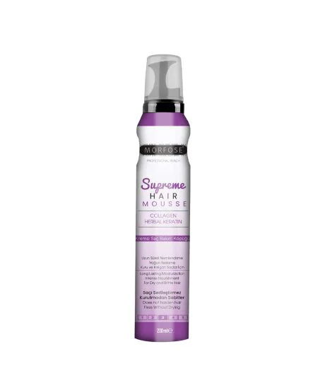 Morfose Supreme Hair Mousse Collagen Herbal Keratin 200 ml