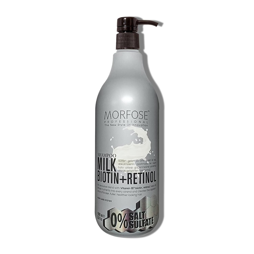 Morfose Milk Biotin + Retinol  Shampoo 1000ml