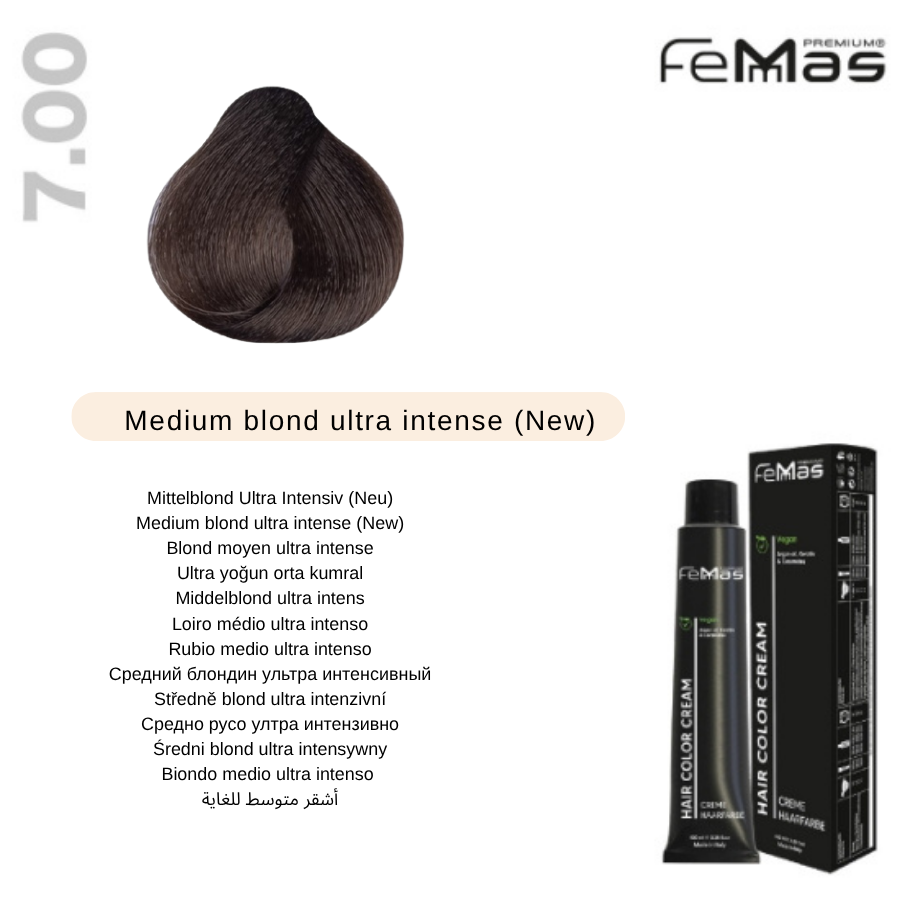 Femmas (7.00) Hair Color Medium Blond Ultra Intensive 100ml 