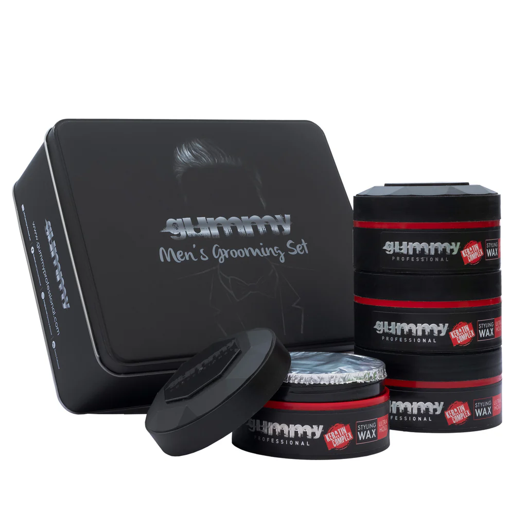 Gummy Professional Grooming Box Styling Wax Ultra Hold 150 ML (x4)