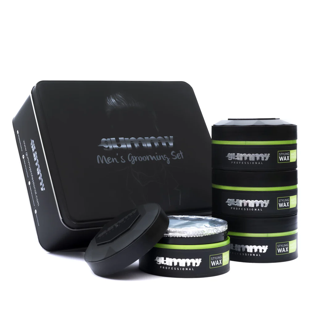 Gummy Professional Grooming Box Styling Wax Matte Finish 150 ML (x4)
