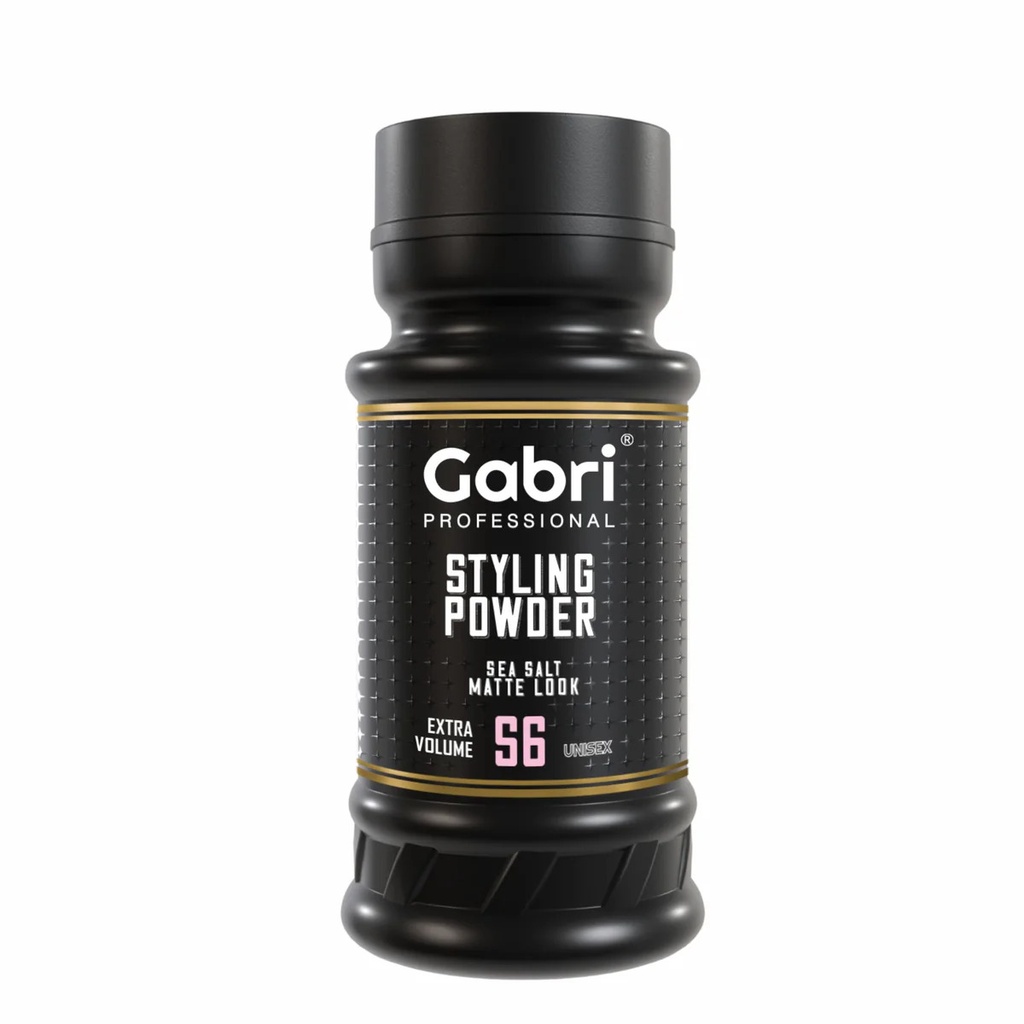 Gabri Professional - Polvere per lo styling dei capelli effetto sale marino opaco S6 Extra Volume 21g