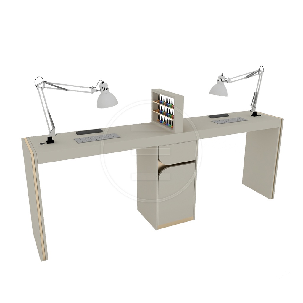 Alpeda Boho Double Nail Station Maniküre und Pediküre