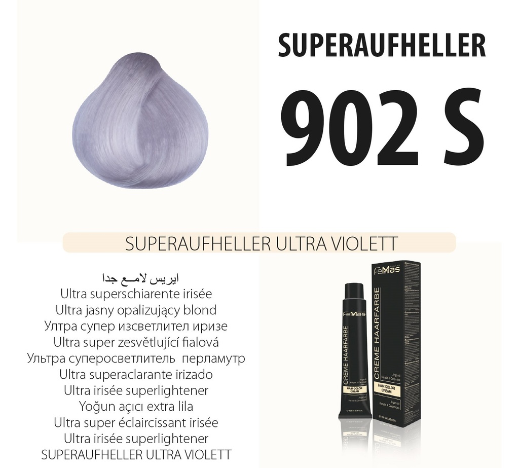 [Fem304] Femmas (902S) Hair Color Super Brightener Ultra Violet 100ml
