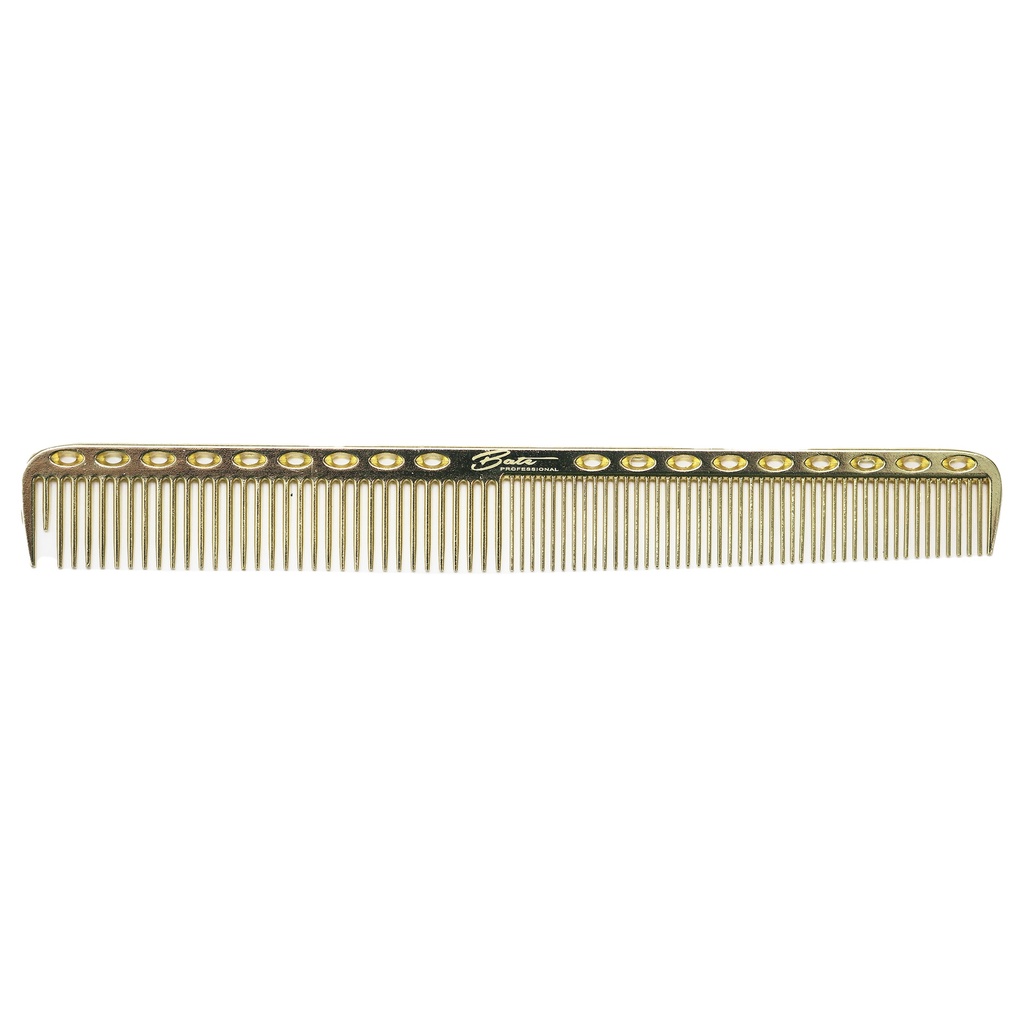 [BTC-8019] Bate Metall-Haarschneidekamm Gold BTC-8019