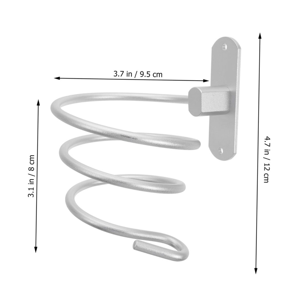 [BHW-560] Support sèche-cheveux Bate argent