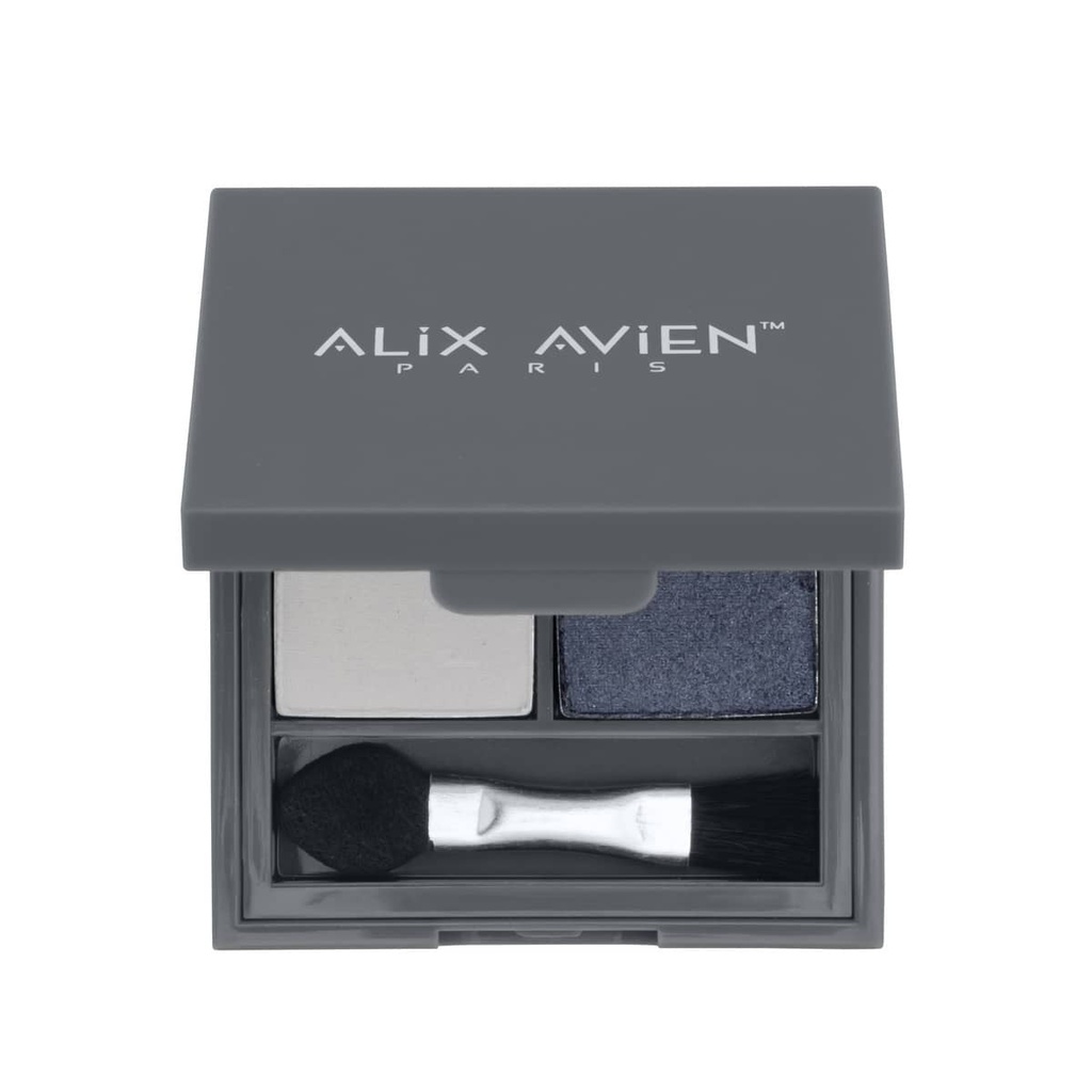 Alix Avien Duo Eyeshadow - Blue Gray & Pearly Navy