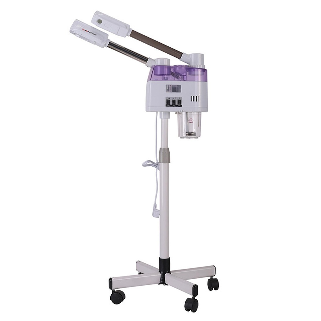 2 in 1 facial steamer dual tube hot & cold vaporizer