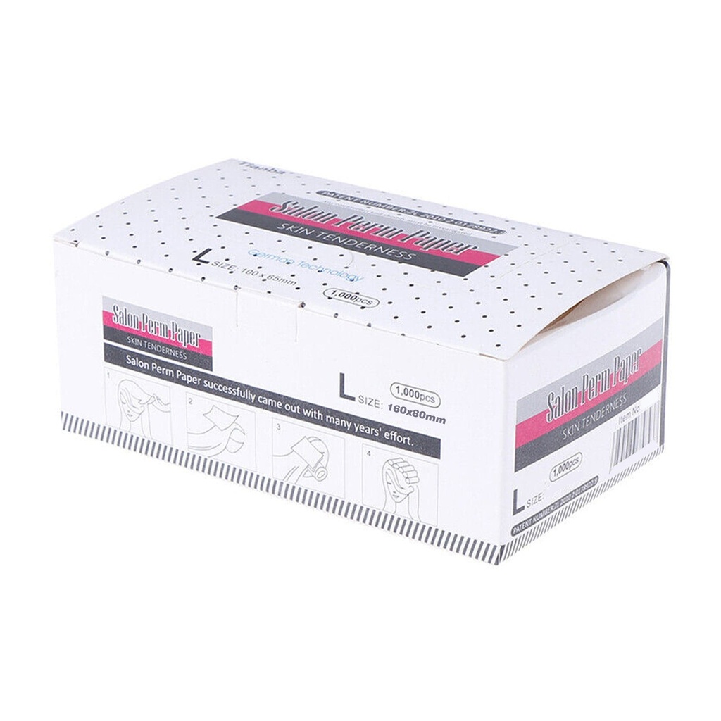 [308-14] Salon-Dauerwellenpapier Salon Perm Paper 160x80mm 1000 Stück 