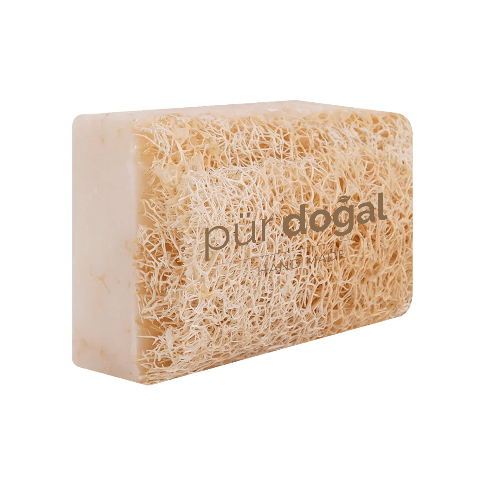 [PD-02] Pür Doğal 100% Natürliche Kürbisfaser Seife mit Ziegenmilch 130gr