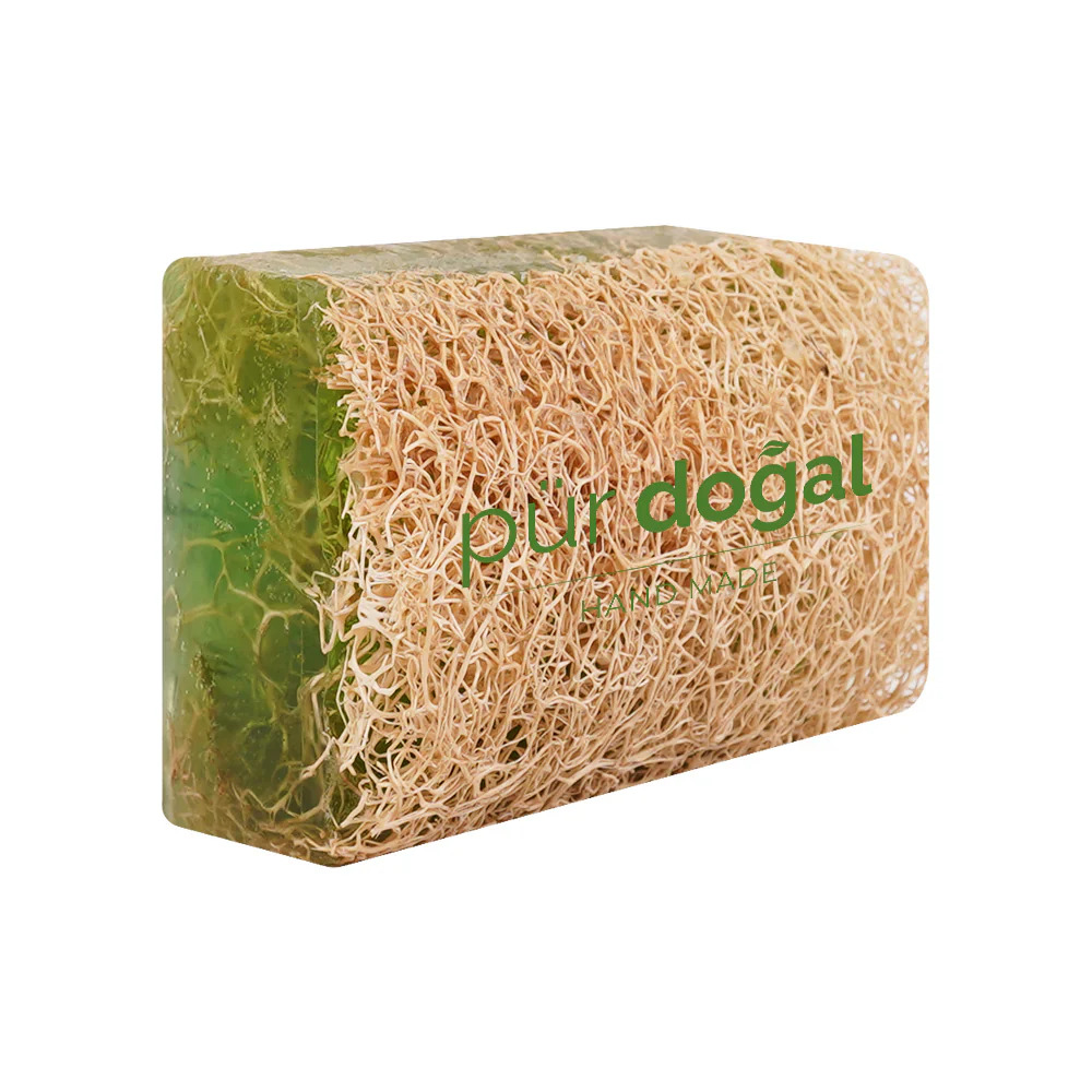 [PD-04] Pür Doğal 100% Natürliche Kürbisfaser Seife mit Aloe Vera 130gr