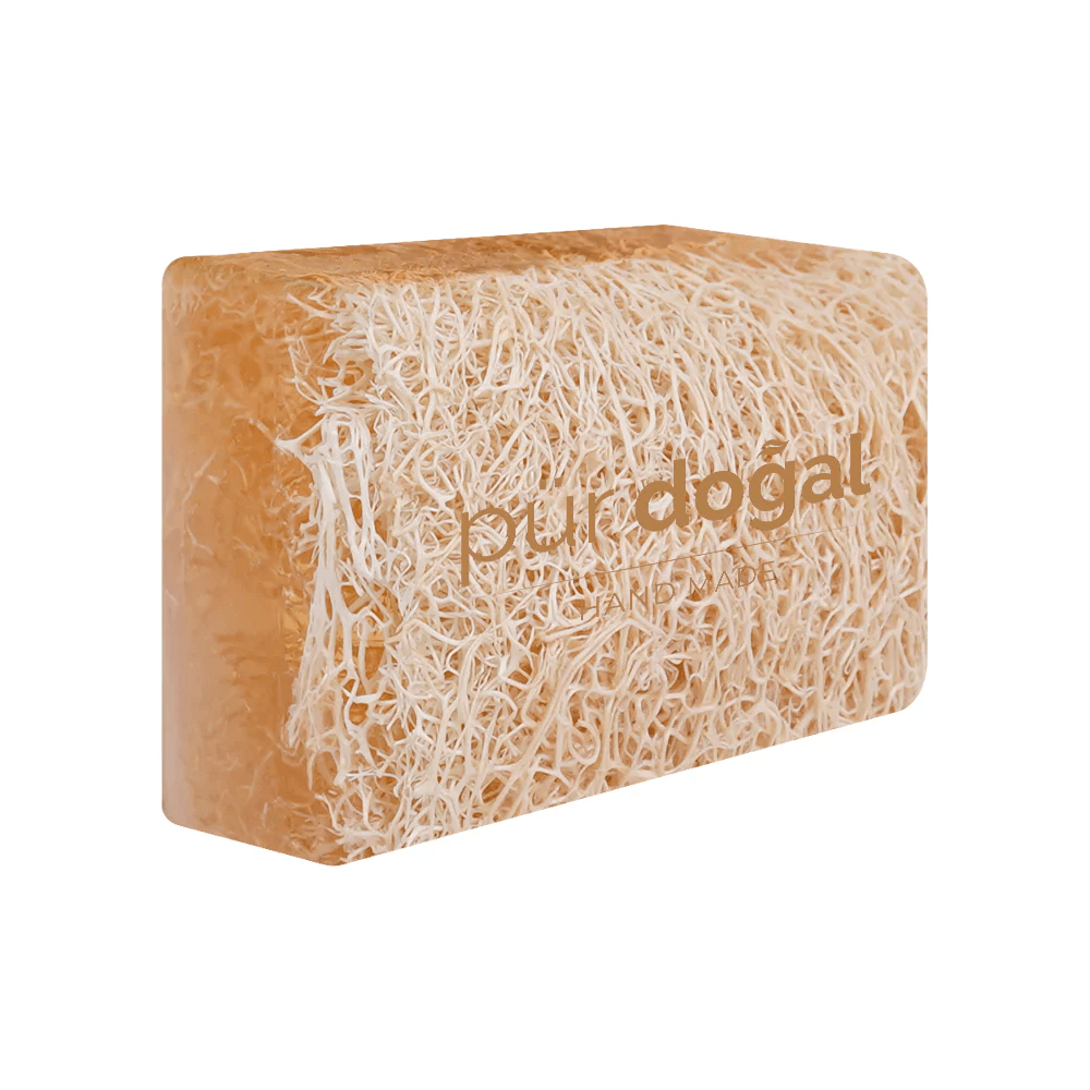 [PD-06] Pür Doğal 100% Natürliche Kürbisfaser Seife mit Reisenextrakt 130gr