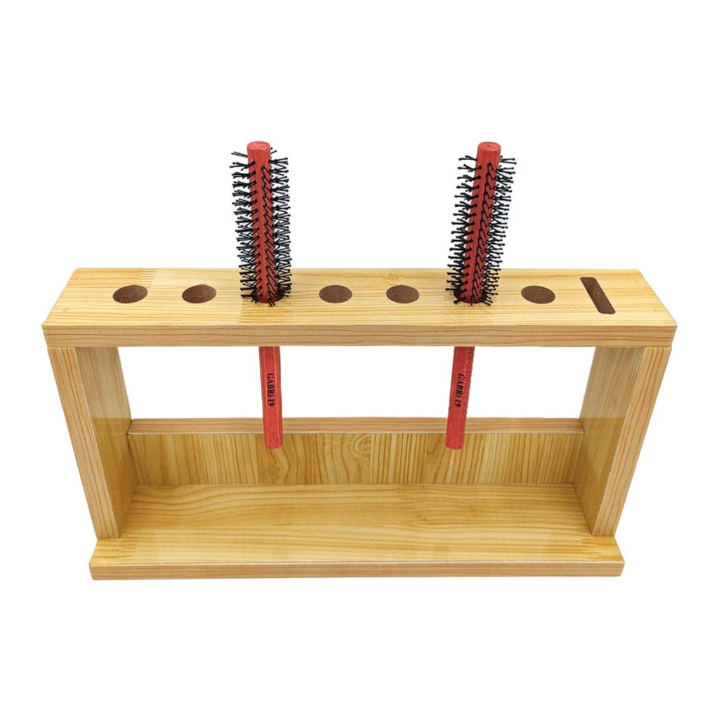 Bate Scissor & Brush Holder Wooden Stand 01