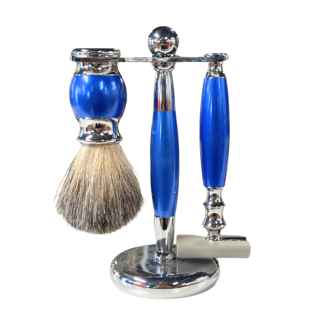 Bate Beard shaving set Blau