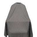 Gabri Barbershop Umhang Streifen schwarz und weiß 140x160 