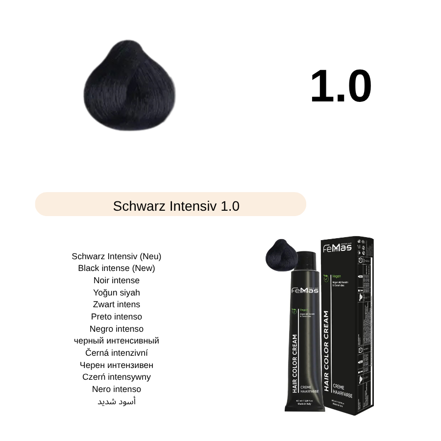 Femmas (1.0) hair color  Schwarz Intensiv 100ml