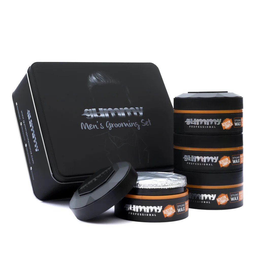 [Gummy SET-05] Gummy Professional Grooming Box Styling Wax Bright Max Hold 150 ML (x4)