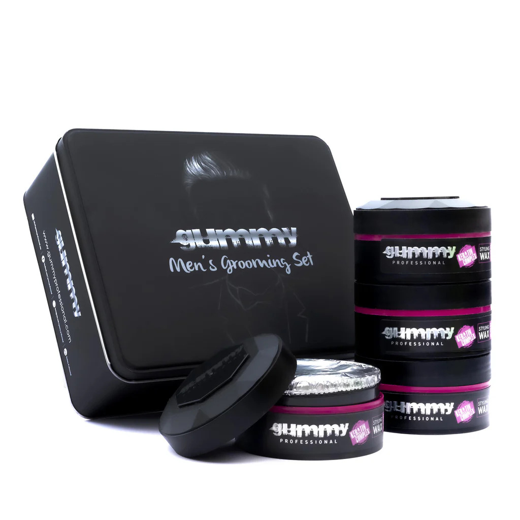 [Gummy SET-07] Gummy Professional Grooming Box Styling Wax Gloss Extra Hold 150 ML (x4)