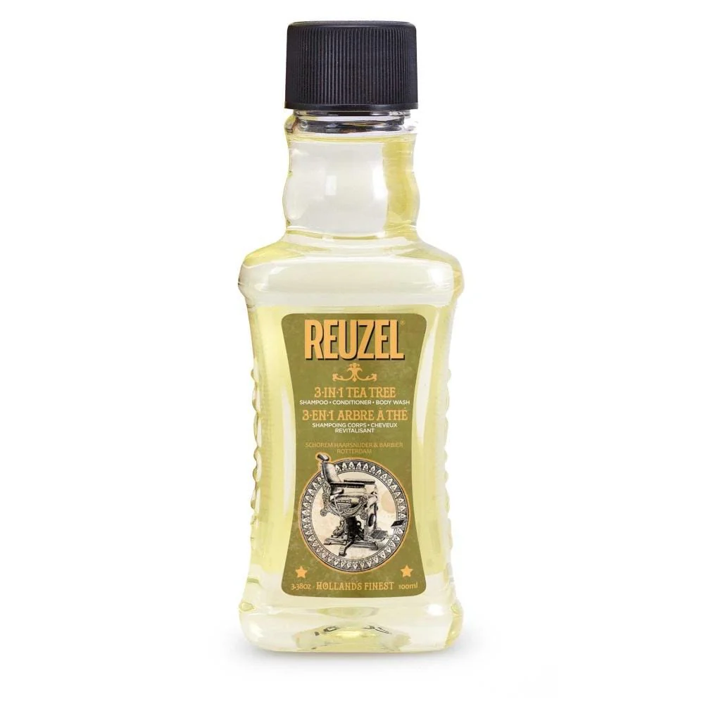 [REU059] Reuzel Arbre à Thé 3-en-1 - Shampoing, Après-Shampoing et Gel Douche 350 ml