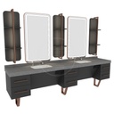 Alpeda-Sova Gray (p.p) Barber Station Unit