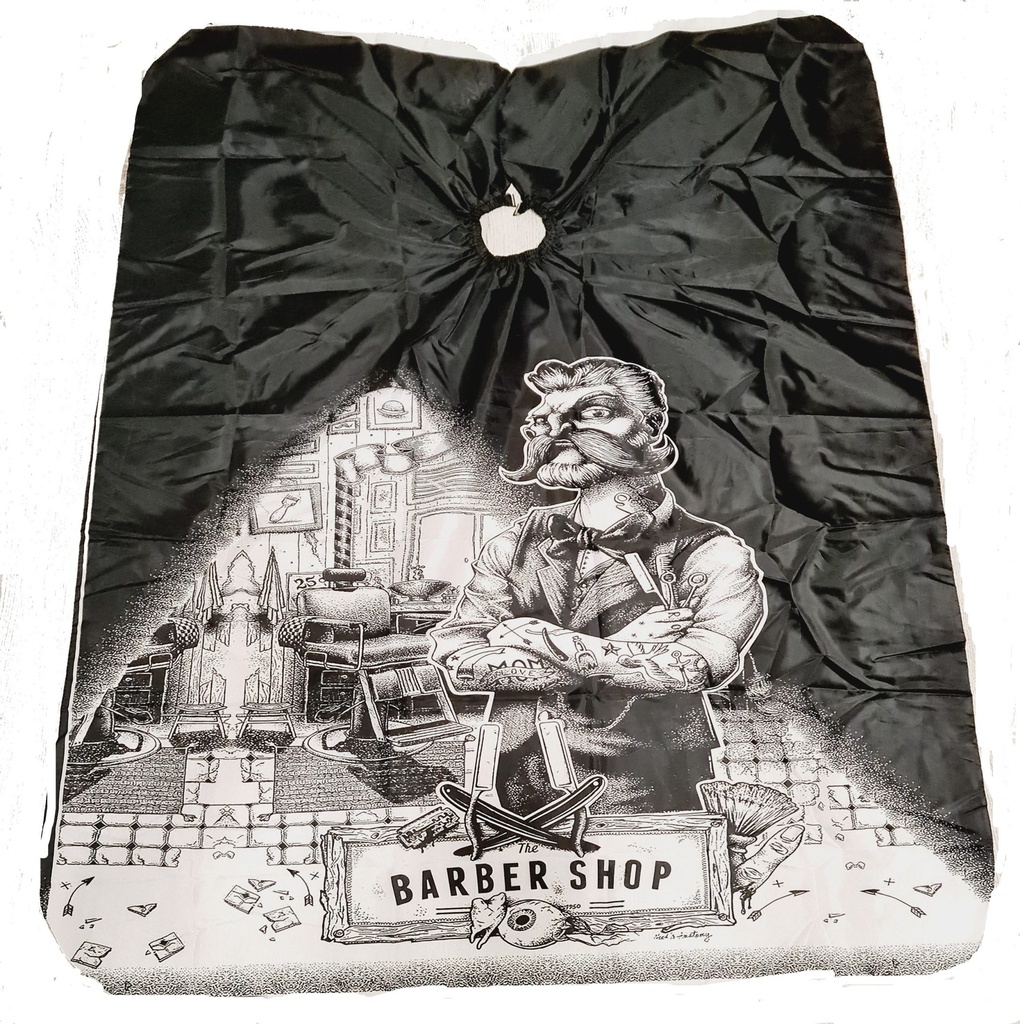 [BTE-UHG10] Bate Barbershop cape 140x165 BTE-UHG10