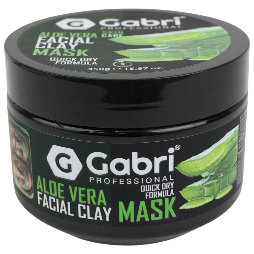 [Gab136] Gabri Professional - Maschera viso all'argilla Aloe Vera 450g