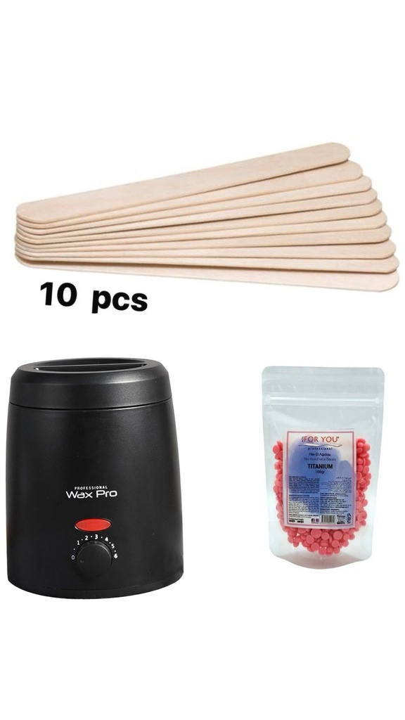 Ensemble Bate Mini Wachswärmer Titanium 100 gr