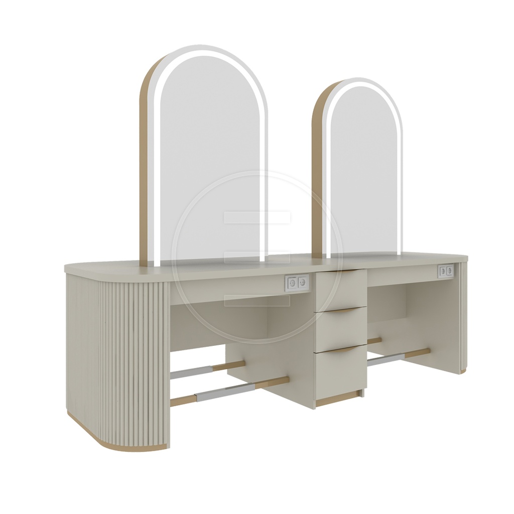 [Alp-020104] Alpeda-Melina Double Island - Comptoir de Coiffeur