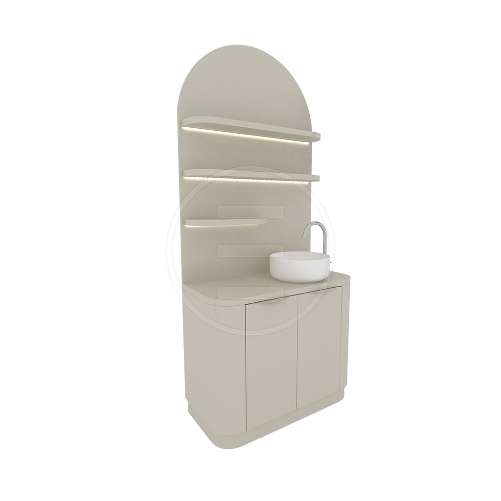 [Alp-2586913] Alpeda  Liva Medical Cabinet Shelf – Eleganza e Precisione Clinica (120 cm)