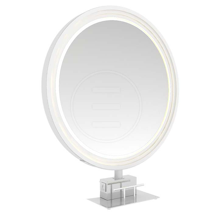 Alpeda Round Massive NK Island Damen Friseur Spiegel