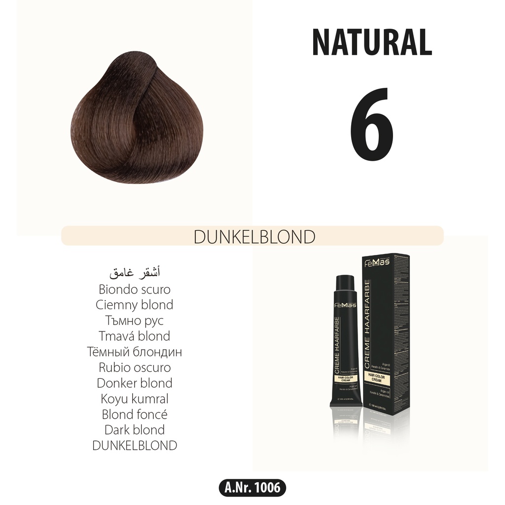 Femmas (6) tinta per capelli biondo scuro 100ml