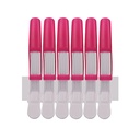 Kate Bate Croc Haar Clips Plastic 6 stk (rosa-weiss)