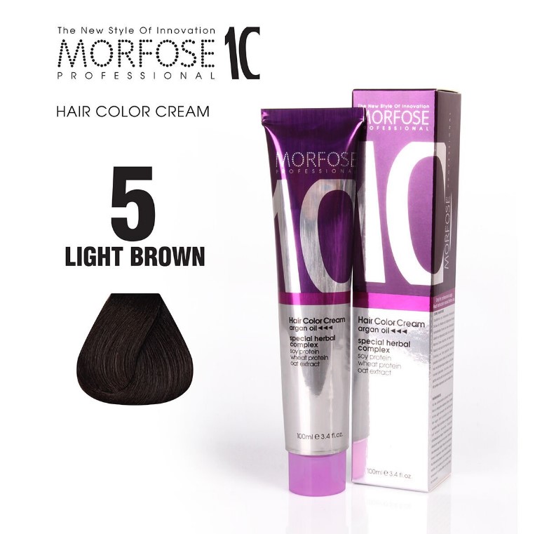 Morfose 10 (5) Hair Color Light Brown 100ml