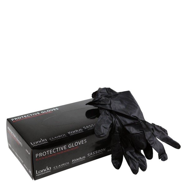 [KD-263] Wella Protektive Gloves Black Handschuhe Nitril 100 Stk M