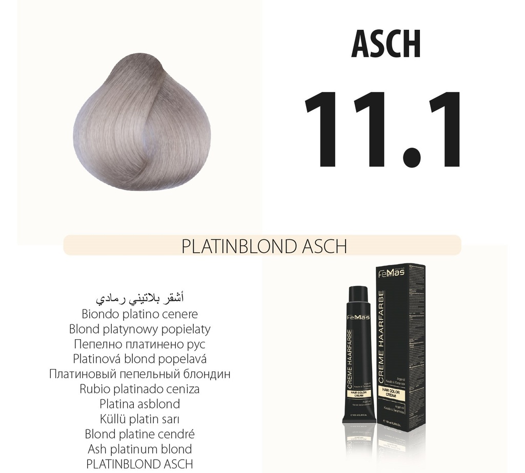 (11.1) Haarfarbe Aschplatinblond  100ml