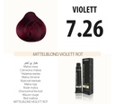 (7.26) Hair Color Medium Blonde Purple Red 100ml