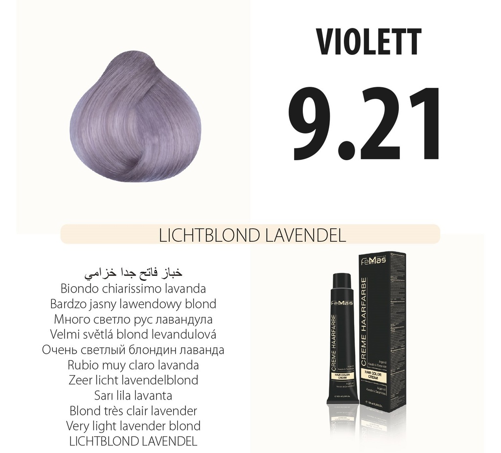 Femmas (9.21) Tinta per capelli Biondo Chiaro Lavanda 100ml